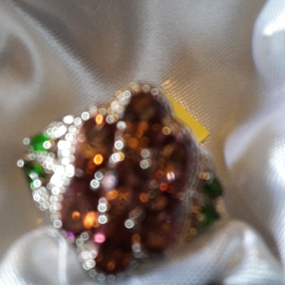 PInk Tourmaline, Russian Diopside Ring (9.0) - Picture 6 of 7